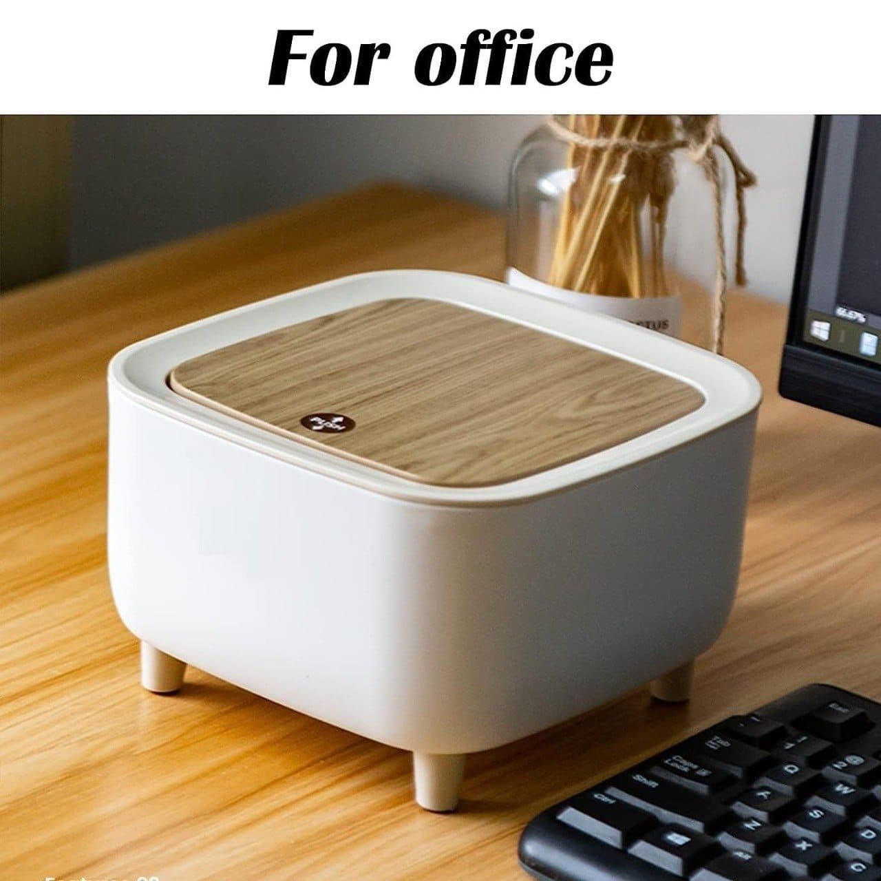 Stylish Desktop Push Button Trash Bin