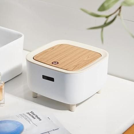 Stylish Desktop Push Button Trash Bin