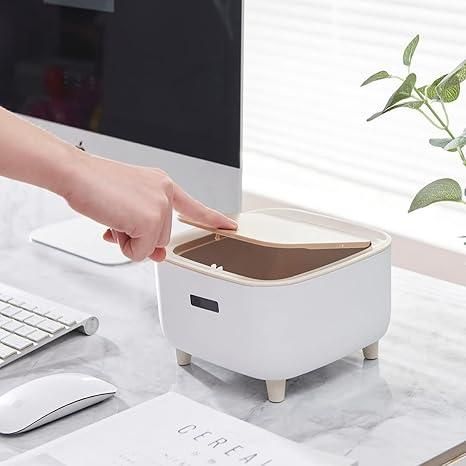 Stylish Desktop Push Button Trash Bin