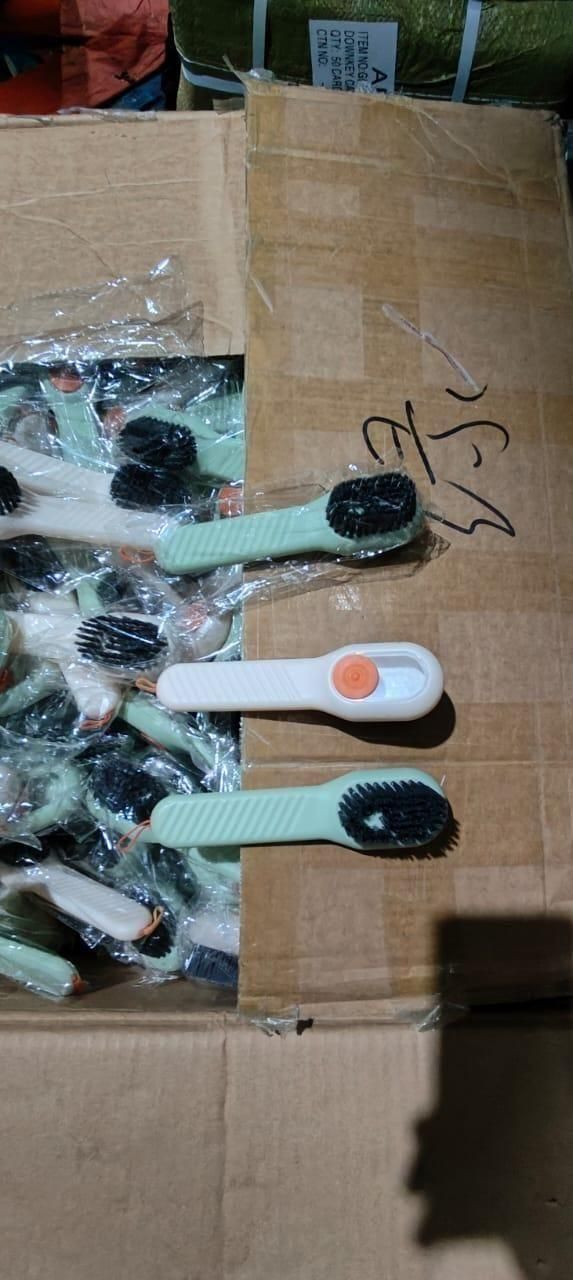 Soap Dispensing Scrub Brush Set