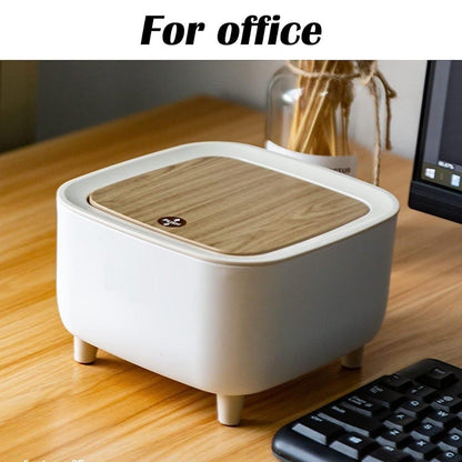 Stylish Desktop Push Button Trash Bin