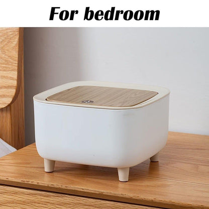 Stylish Desktop Push Button Trash Bin