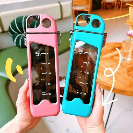 Leakproof Sports Water Bottle with Straw