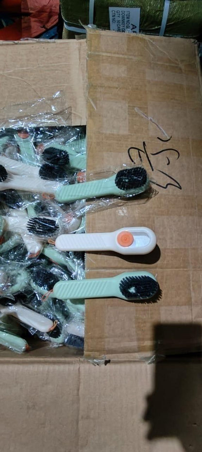 Soap Dispensing Scrub Brush Set