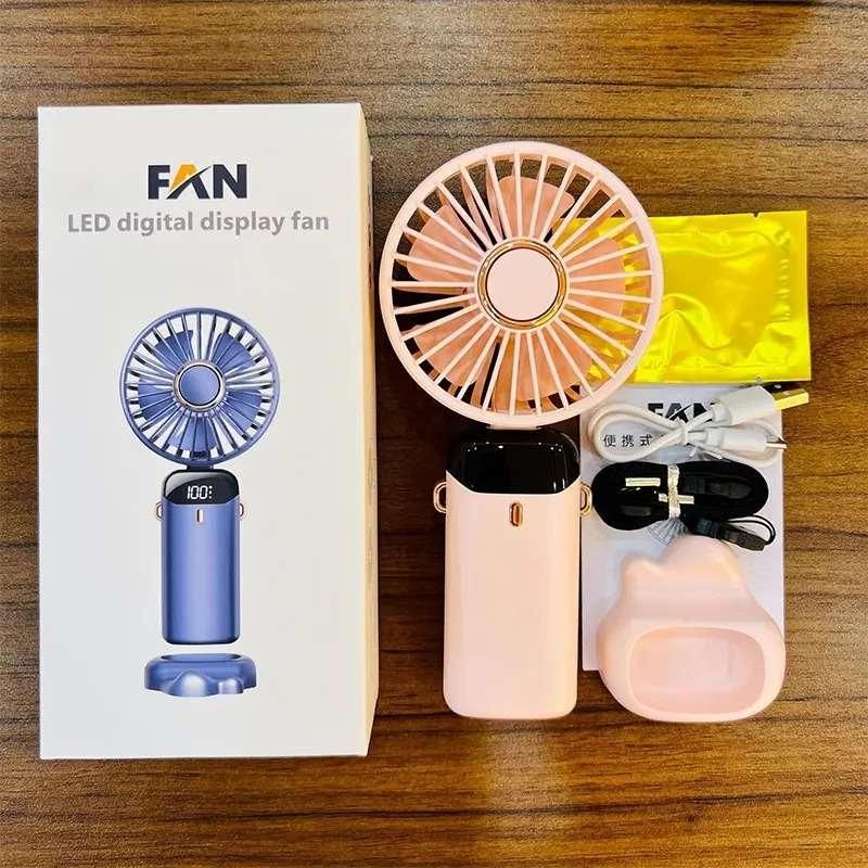 Handheld Fan with LED Display